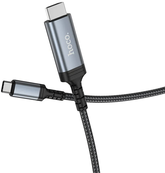 Audio a Video Kábel USB-C - HDMI HOCO UA43, 1.8m, Sivý