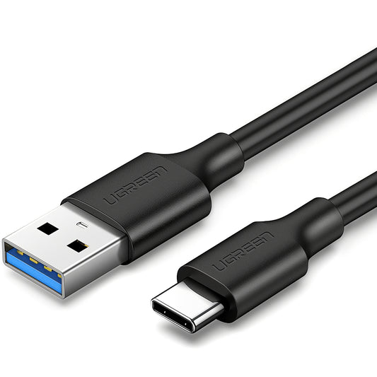Dátový a nabíjací kábel USB-A - USB-C UGREEN US184, 60W, 2m, čierny