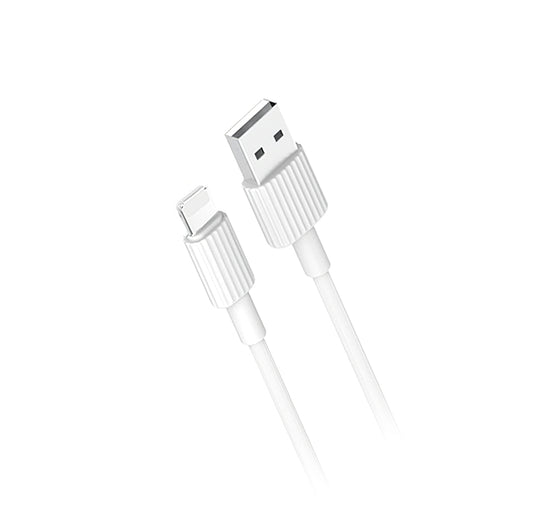 Dátový a nabíjací kábel USB-A - Lightning XO Design NB156, 18W, 1m, Biela