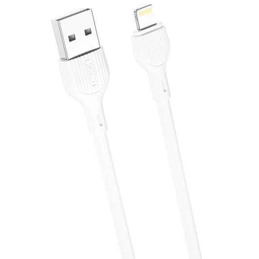 Dátový a nabíjací kábel USB-A - Lightning XO Design NB200, 10W, 1m, Biela