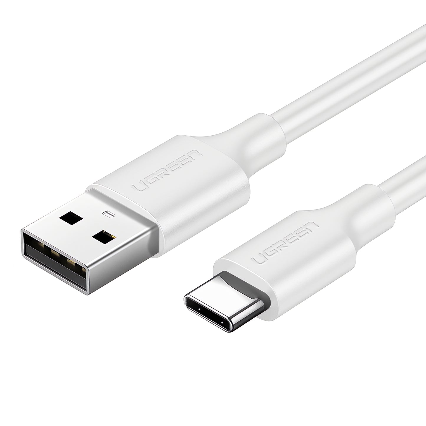 Dátový a nabíjací kábel USB-A - USB-C UGREEN US287, 18W, 1.5m, Biela