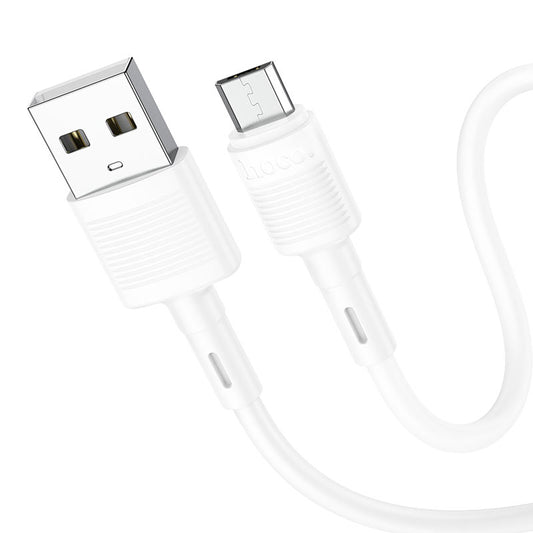 Dátový a nabíjací kábel USB-A - microUSB HOCO X83 Victory, 18W, 1m, Biela