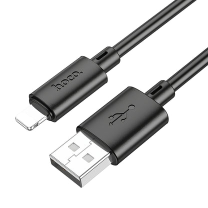 Dátový a nabíjací kábel USB-A - Lightning HOCO X88, 18 W, 1 m, čierny 