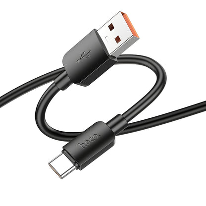 Dátový a nabíjací kábel USB-A - USB-C HOCO X96, 100 W, 1 m, čierny 