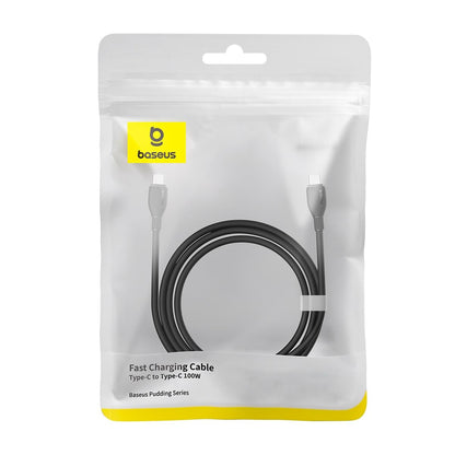 Dátový a nabíjací kábel USB-C - USB-C Baseus Pudding, 100W, 2m, Čierny P10355702111-01