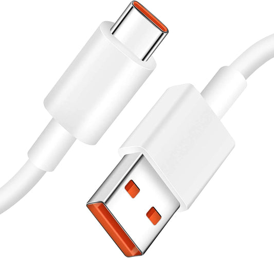 Dátový a nabíjací kábel USB-A - USB-C Xiaomi, 120W, 1m, Biely BHR6032GL