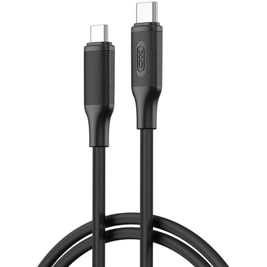 Dátový a nabíjací kábel USB-C - USB-C XO Design NB-Q265B, 60W, 1m, čierny