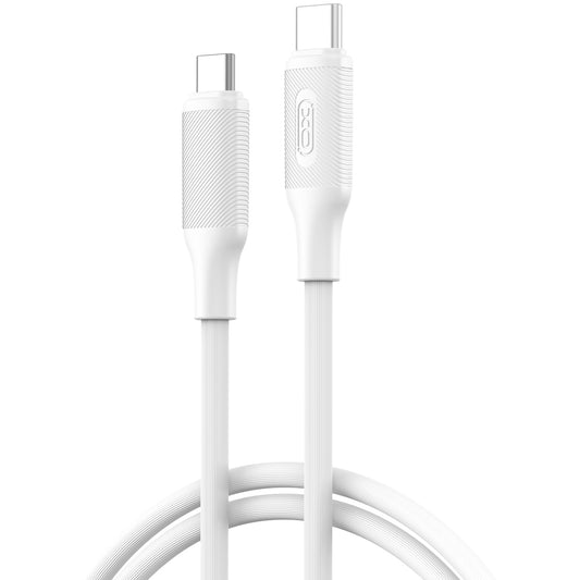 Dátový a nabíjací kábel USB-C - USB-C XO Design NB-Q265B, 60W, 1m, Biela