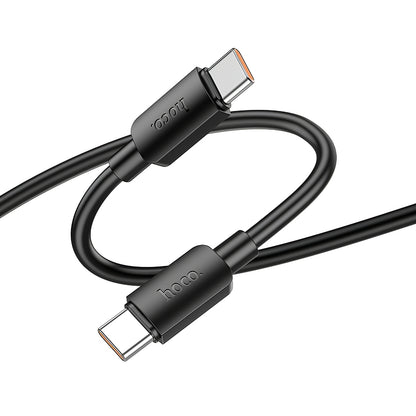 Dátový a nabíjací kábel USB-C - USB-C HOCO X96, 100W, 1m, čierny