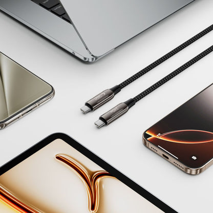 USB-C Data and Charging Cable - USB-C Tech-Protect UB10T Ultraboost, 240W, 1m, Black