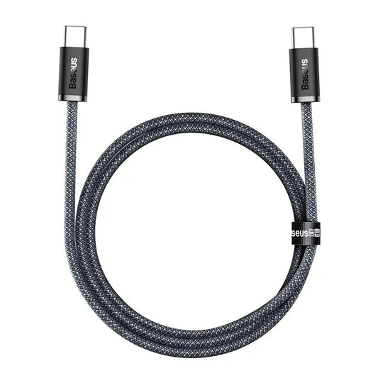 Dátový a nabíjací kábel USB-C - USB-C Baseus Dynamic Series, 100W, 1m, Sivý CALD000216
