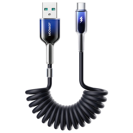 Dátový a nabíjací kábel USB-A - USB-C Joyroom S-A43 Crystal, 60W, 1.5m, čierny