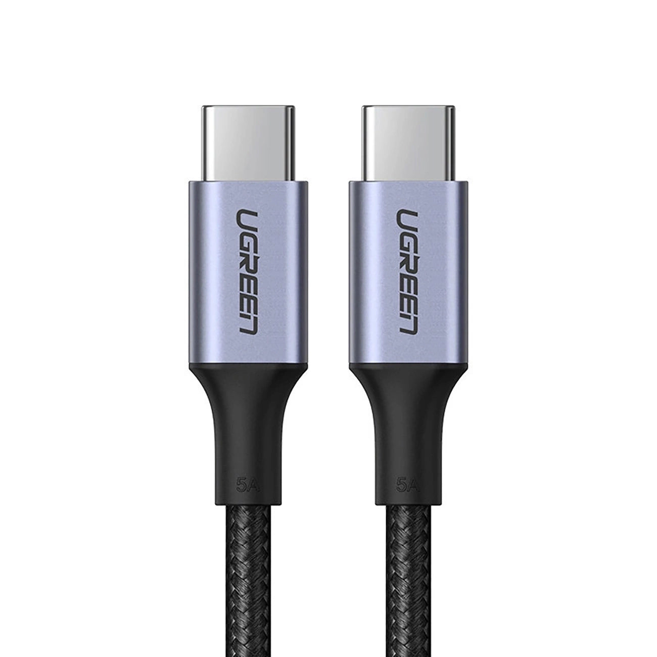 Dátový a nabíjací kábel USB-C - USB-C UGREEN US316, 100W, 1,5m, Sivý