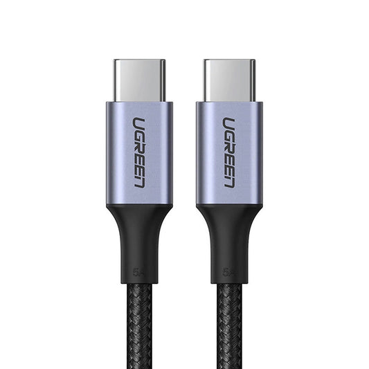Dátový a nabíjací kábel USB-C - USB-C UGREEN US316, 100W, 1,5m, Sivý