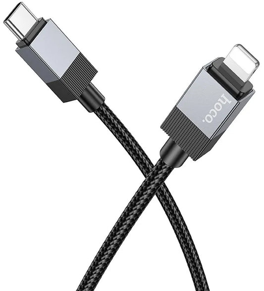Dátový a nabíjací kábel USB-C - Lightning HOCO X110, 27W, 1m, Čierny