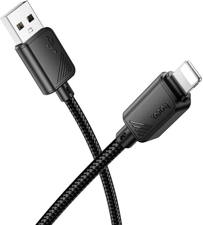Dátový a nabíjací kábel USB-A - Lightning HOCO X113, 18W, 1m, čierny