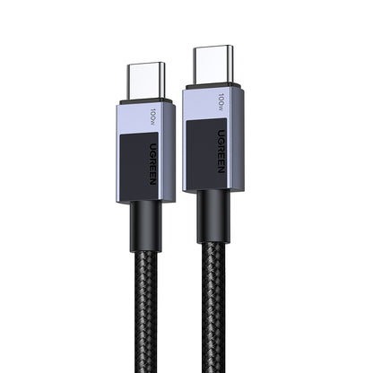 Dátový a nabíjací kábel USB-C - USB-C UGREEN L512, 100W, 0.5m, Sivý