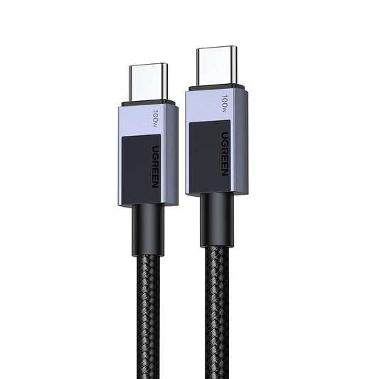 Dátový a nabíjací kábel USB-C - USB-C UGREEN L512, 100W, 0.5m, Sivý