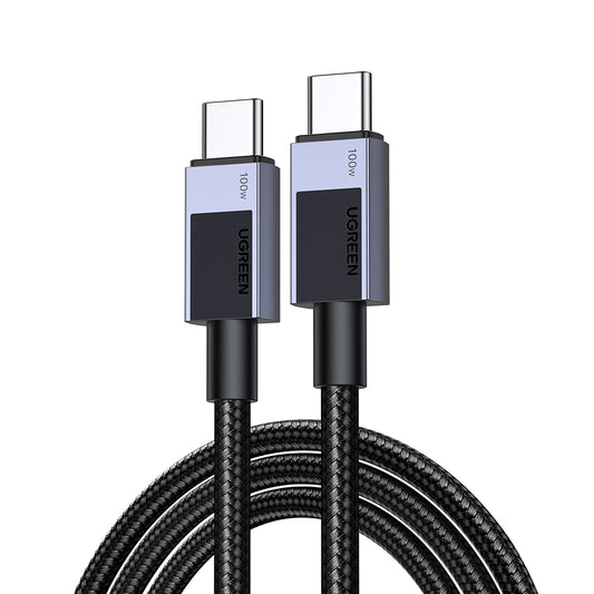 Dátový a nabíjací kábel USB-C - USB-C UGREEN L512, 100W, 3m, Sivý