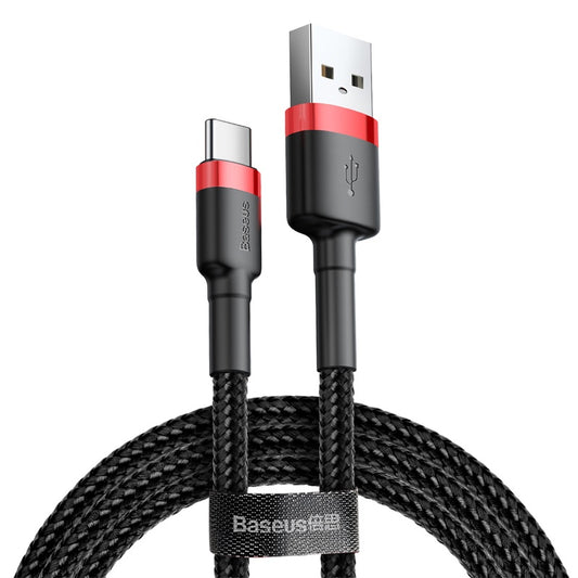 Baseus Cafule USB-A to USB-C Data and Charging Cable, 18W, 3m, Red CATKLF-U91
