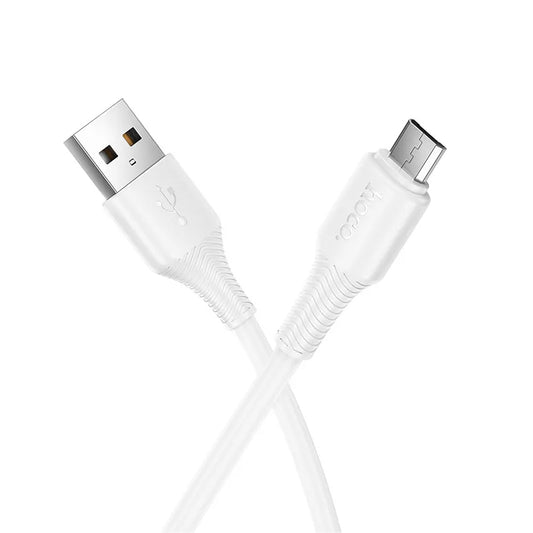 Dátový a nabíjací kábel USB-A - microUSB HOCO X120, 18W, 1m, Biela