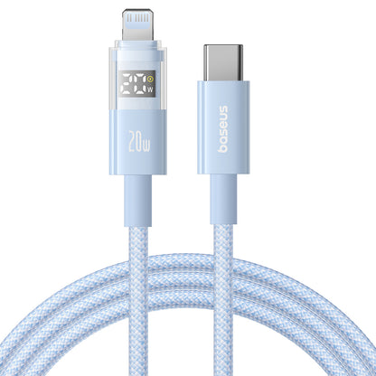 Dátový a nabíjací kábel USB-C - USB-C Baseus Display 2, 100W, 1m, Modrý P10382702311-00