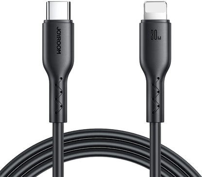 Dátový a nabíjací kábel USB-C - Lightning Joyroom SA26-CL3, 30W, 1m, čierny