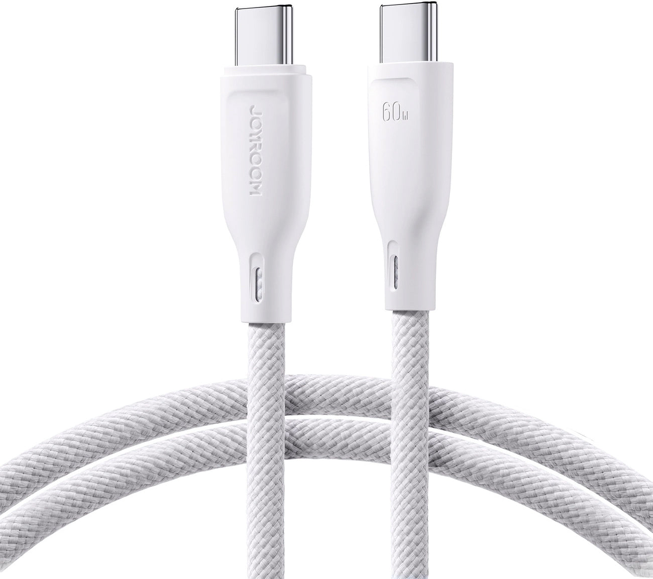 Dátový a nabíjací kábel USB-C - USB-C Joyroom Multi-Color S-A34, 60W, 1m, Biela
