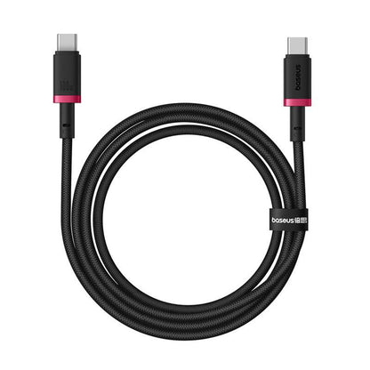 Dátový a nabíjací kábel USB-C - USB-C Baseus Dura Series, 100W, 1m, Červený P10377803U01-01