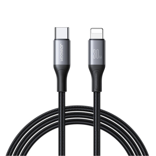 Dátový a nabíjací kábel USB-C - Lightning Joyroom S-A28 Flash, 30W, 1m, čierny