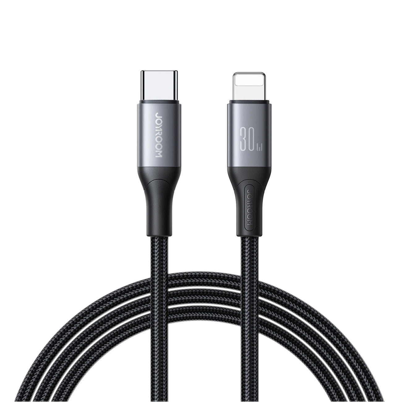 Dátový a nabíjací kábel USB-C - Lightning Joyroom S-A28 Flash, 30W, 1m, čierny