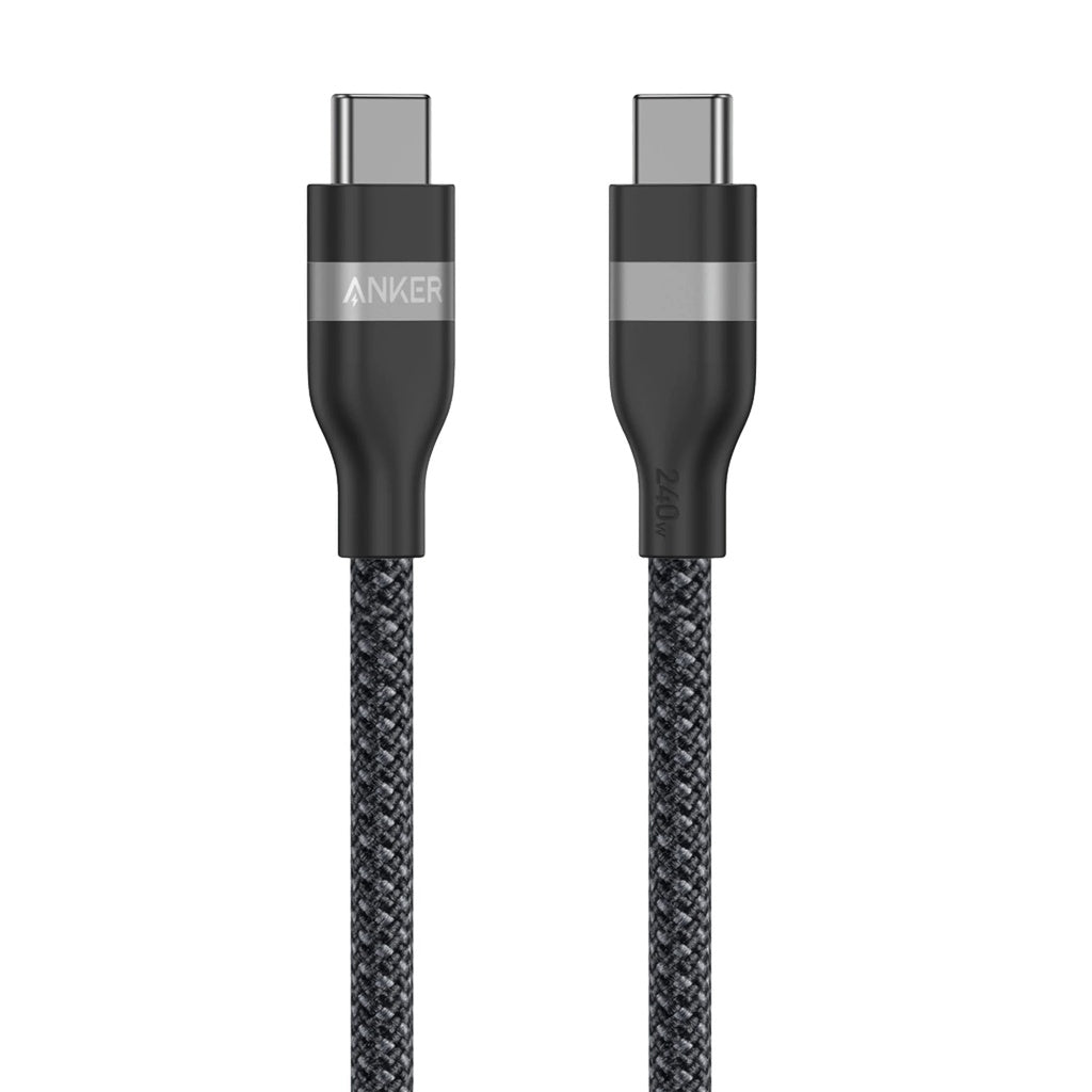 Dátový a nabíjací kábel USB-C - USB-C Anker, 240W, 0.9m, Čierny A82E2H11
