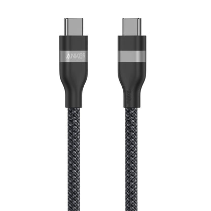 Dátový a nabíjací kábel USB-C - USB-C Anker, 240W, 0.9m, Čierny A82E2H11