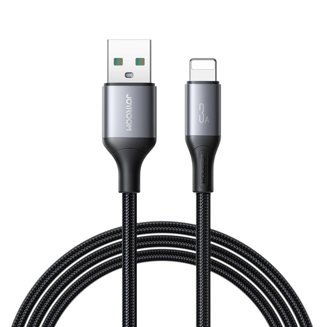 Dátový a nabíjací kábel USB-A - Lightning Joyroom S-A28 Flash, 18W, 2m, čierny