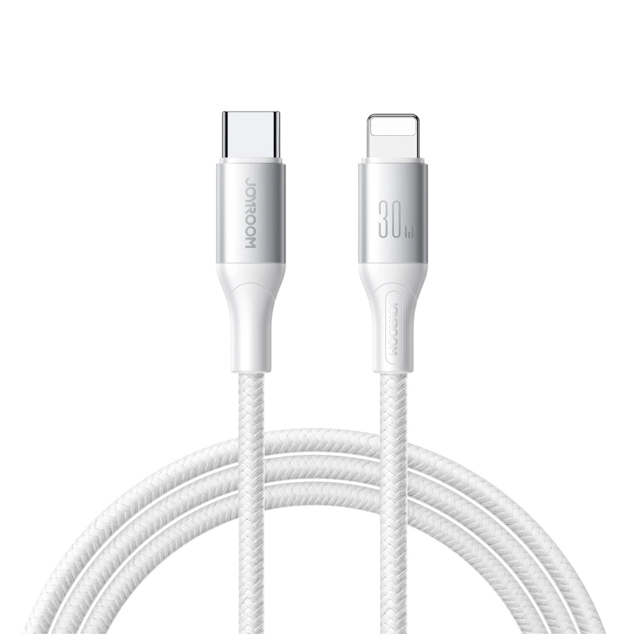 Dátový a nabíjací kábel USB-C - Lightning Joyroom S-A28 Flash, 30W, 2m, Biela