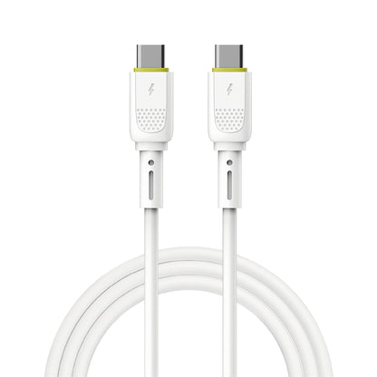 Dátový a nabíjací kábel USB-C - USB-C WiWu Wi-C034, 60W, 1.2m, Biely