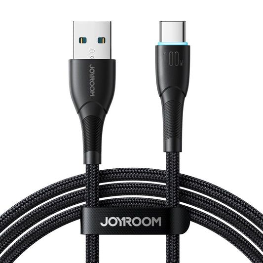 Dátový a nabíjací kábel USB-A - USB-C Joyroom S-A32, 100W, 1m, čierny