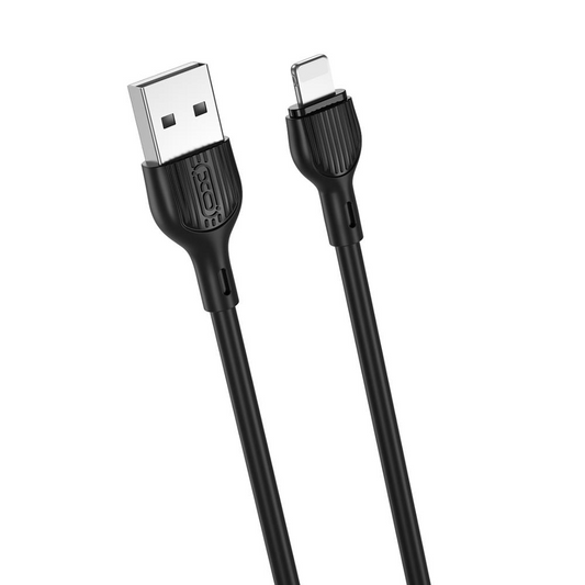 Dátový a nabíjací kábel USB-A - Lightning XO Design NB200, 10W, 1m, Čierny