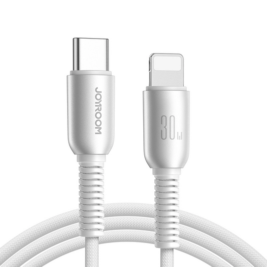 Dátový a nabíjací kábel USB-C - Lightning Joyroom S-A51, 30W, 1.2m, Sivý