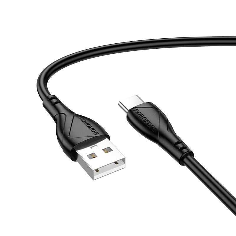 Dátový a nabíjací kábel USB-A - USB-C Borofone BX121 Energy, 18W, 1m, čierny