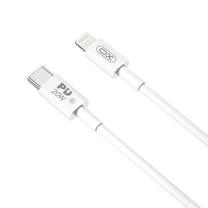 Dátový a nabíjací kábel USB-C - Lightning XO Design NB-Q189A, 20W, 1m, Biela