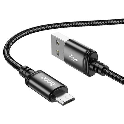 Dátový a nabíjací kábel USB-A - microUSB HOCO X89, 18W, 1m, čierny