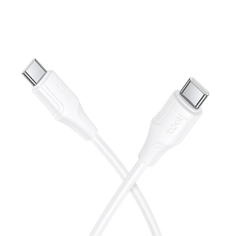 Dátový a nabíjací kábel USB-C - USB-C HOCO X124, 60W, 1m, Biela