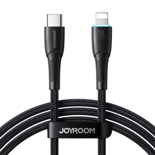 Dátový a nabíjací kábel USB-C - Lightning Joyroom S-A32, 30W, 1m, čierny