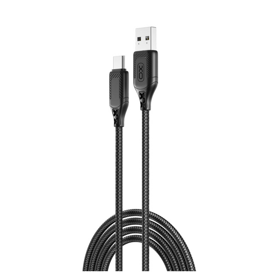 Dátový a nabíjací kábel USB-A - USB-C XO Design NB235, 18W, 1m, čierny