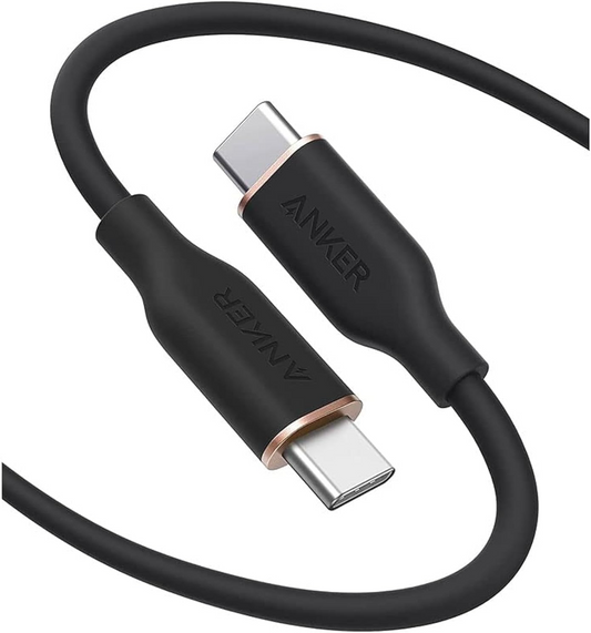Dátový a nabíjací kábel USB-C - USB-C Anker PowerLine III, 100W, 0.9m, Čierny A8552H11