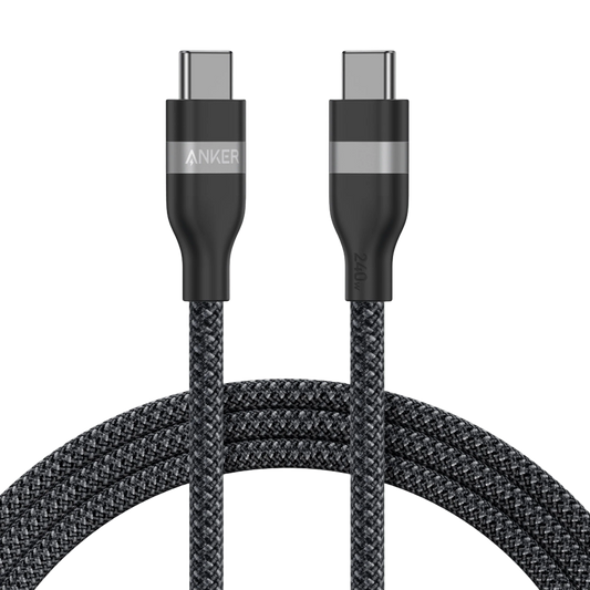 Dátový a nabíjací kábel USB-C - USB-C Anker, 240W, 1.8m, Čierny A82E2H12