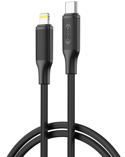 Dátový a nabíjací kábel USB-C - Lightning XO Design NB-Q265A, 27W, 1m, čierny