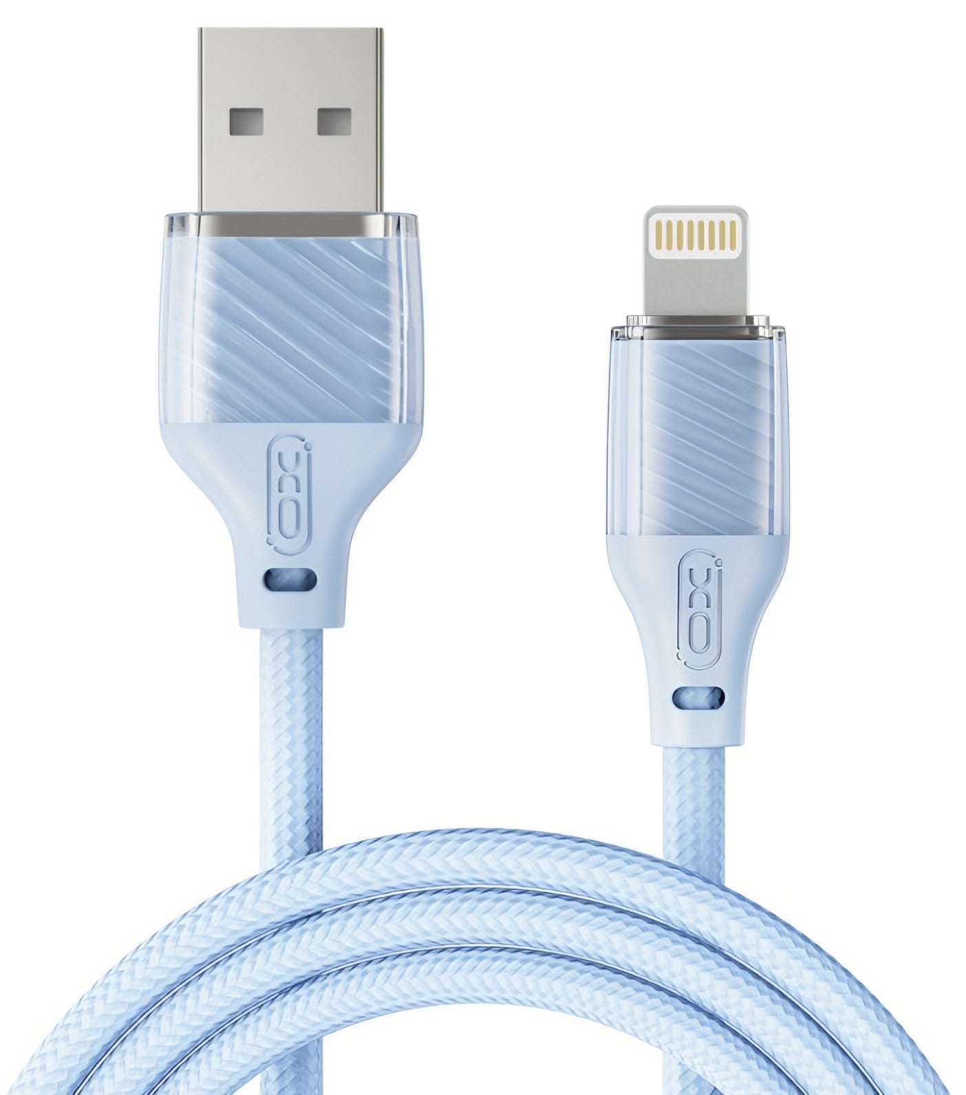 Dátový a nabíjací kábel USB-A - Lightning XO Design NB291, 18W, 1m, Modrý