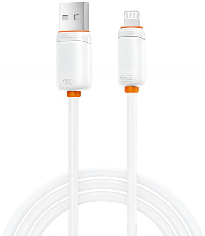 Dátový a nabíjací kábel USB-A - Lightning XO Design NB302, 18W, 1m, Biela